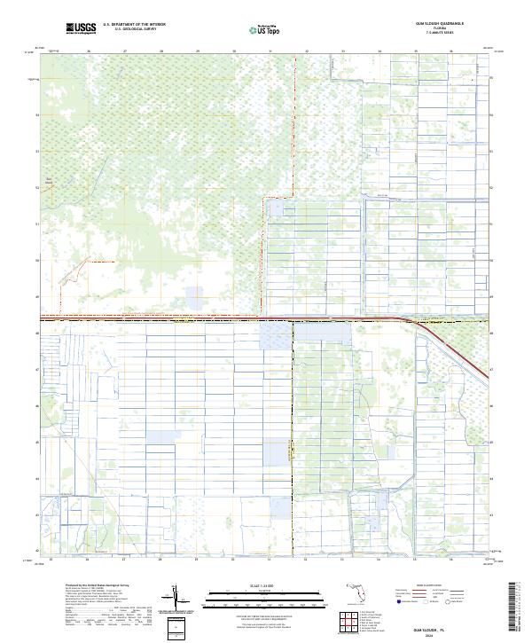 2024 Map of Gum Slough, 2024 Print