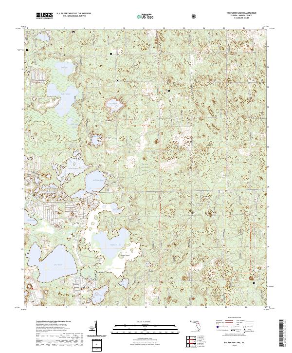 USGS Topographic Map – Halfmoon Lake
