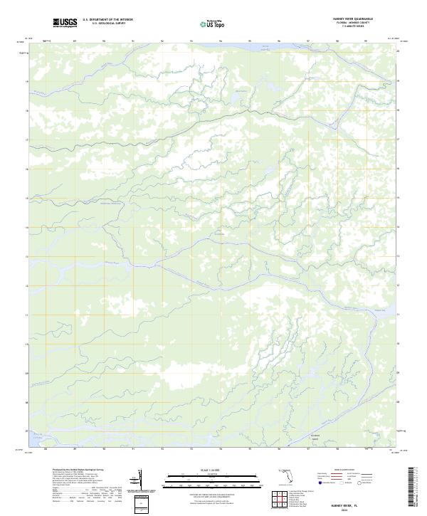 USGS Topographic Map – Harney River