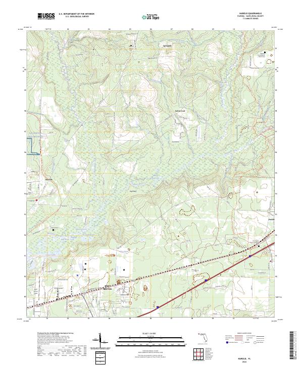 USGS Topographic Map – Harold