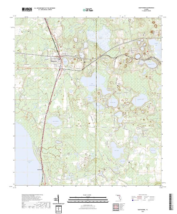 USGS Topographic Map – Hawthorne
