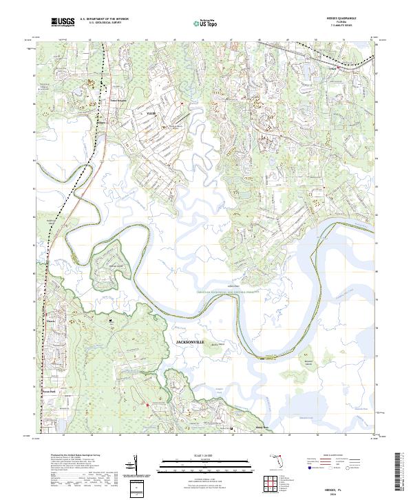 USGS Topographic Map – Hedges