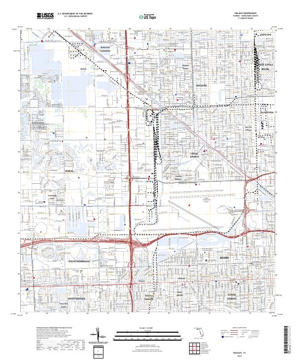 USGS Topographic Map – Hialeah