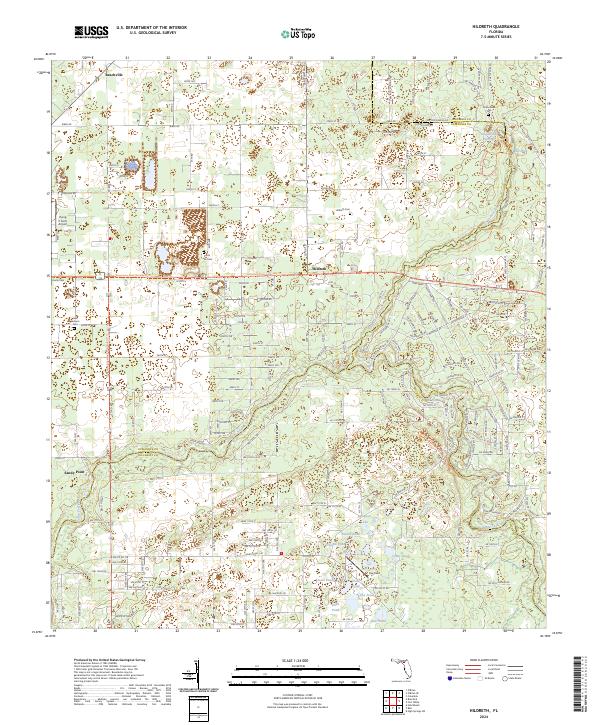 USGS Topographic Map – Hildreth