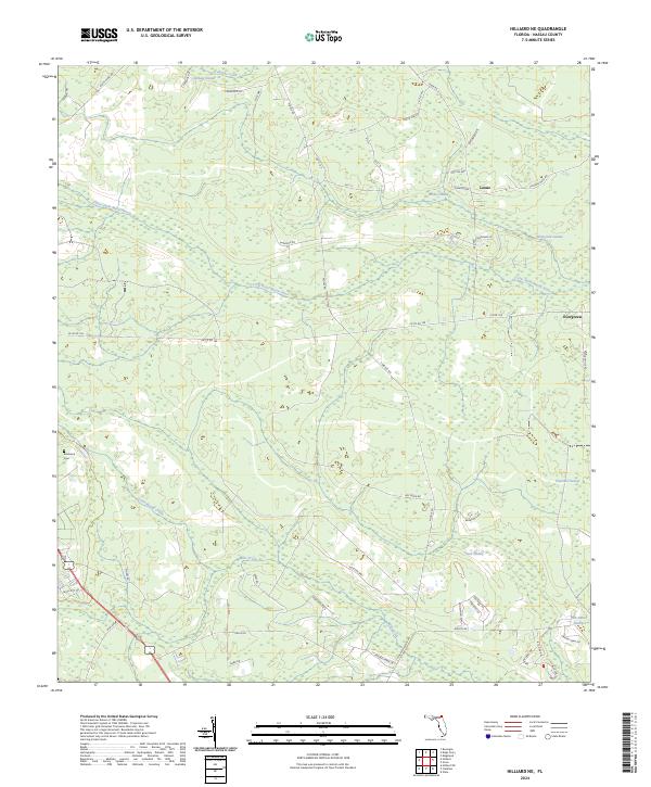 USGS Topographic Map – Hilliard NE