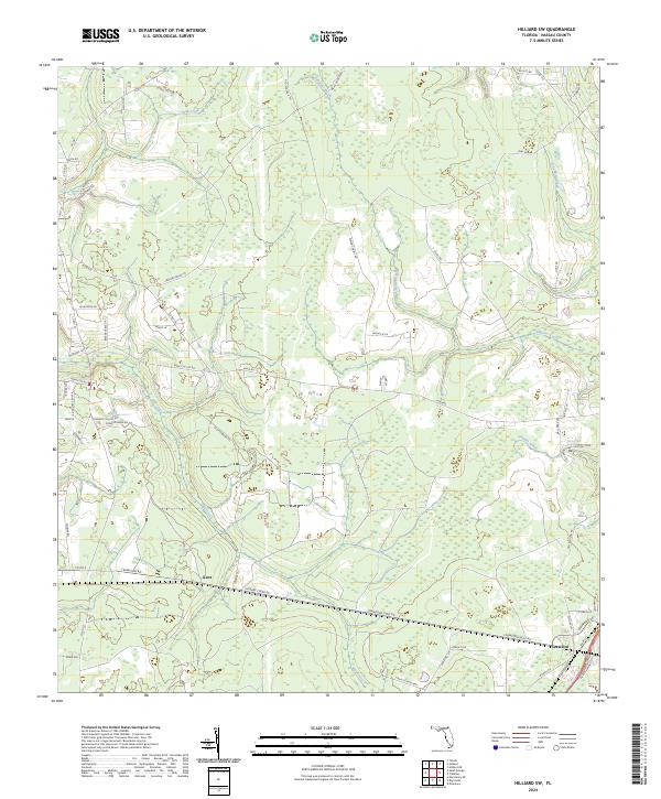 USGS Topographic Map – Hilliard SW