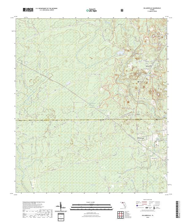 USGS Topographic Map – Hilliardville