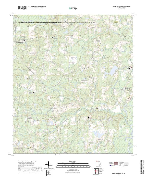 USGS Topographic Map – Hobbs Crossroads