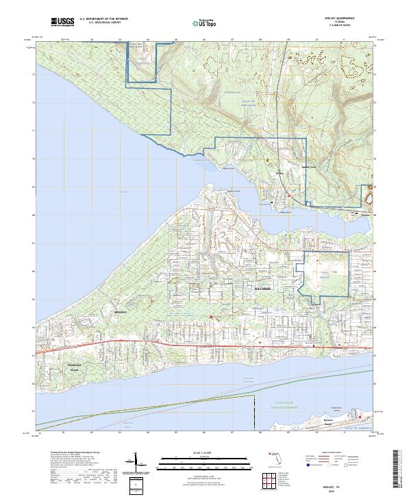 USGS Topographic Map – Holley