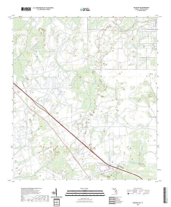 USGS Topographic Map – Holopaw SW