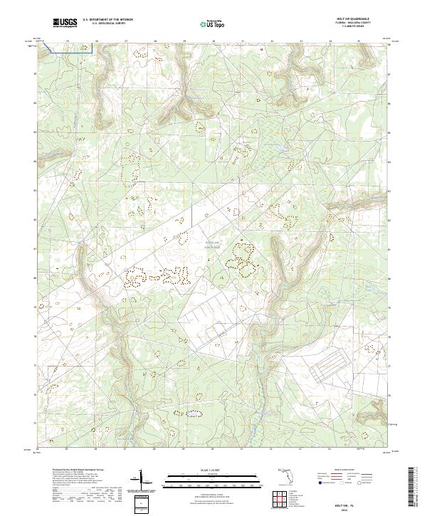 USGS Topographic Map – Holt SW