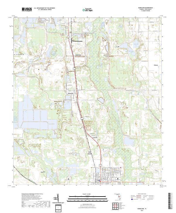 USGS Topographic Map – Homeland
