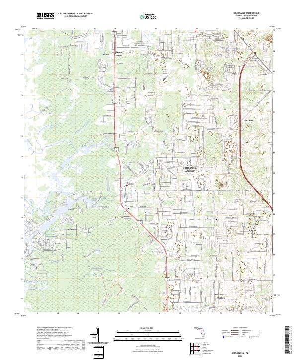 USGS Topographic Map – Homosassa