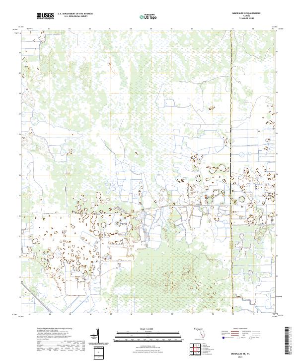 2024 Map of Immokalee NE, 2024 Print