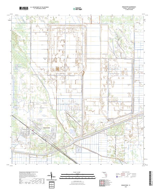 USGS Topographic Map – Indiantown