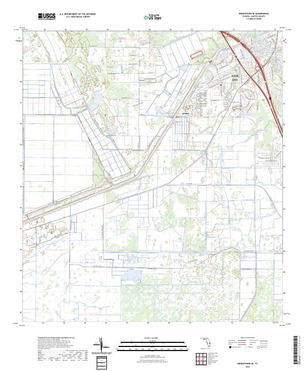USGS Topographic Map – Indiantown SE