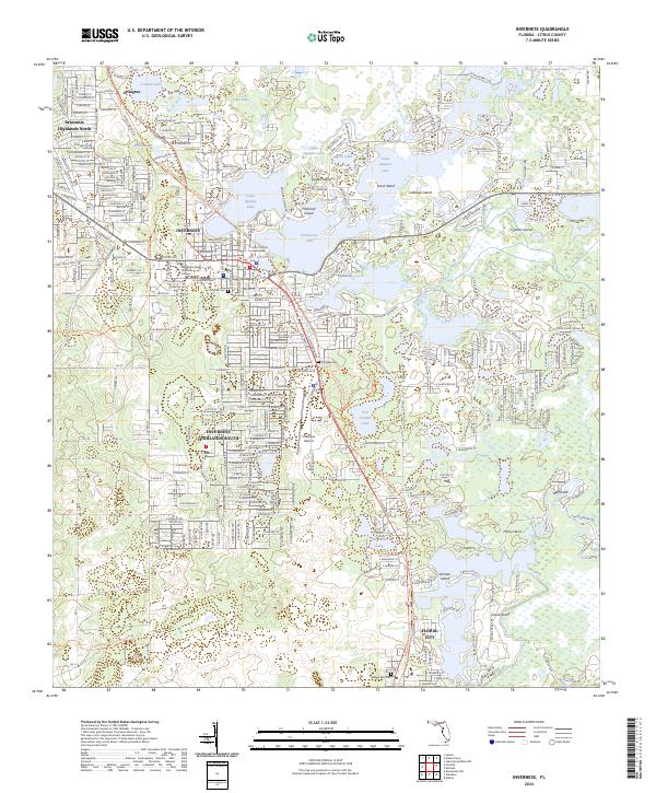 USGS Topographic Map – Inverness