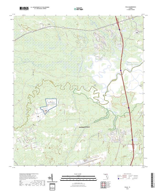 USGS Topographic Map – Italia