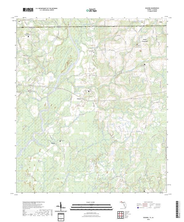 USGS Topographic Map – Izagora