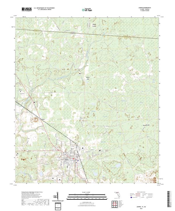2024 Map of Jasper, 2024 Print