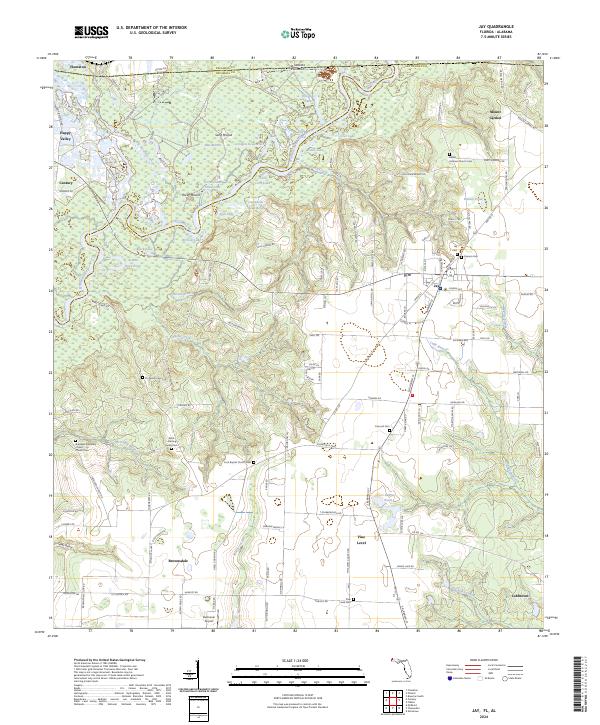USGS Topographic Map – Jay