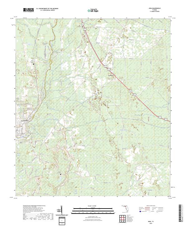 USGS Topographic Map – Jena