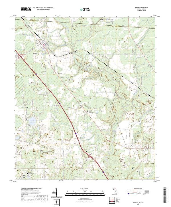 USGS Topographic Map – Jennings