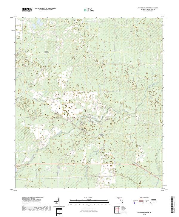 USGS Topographic Map – Johnson Hammock