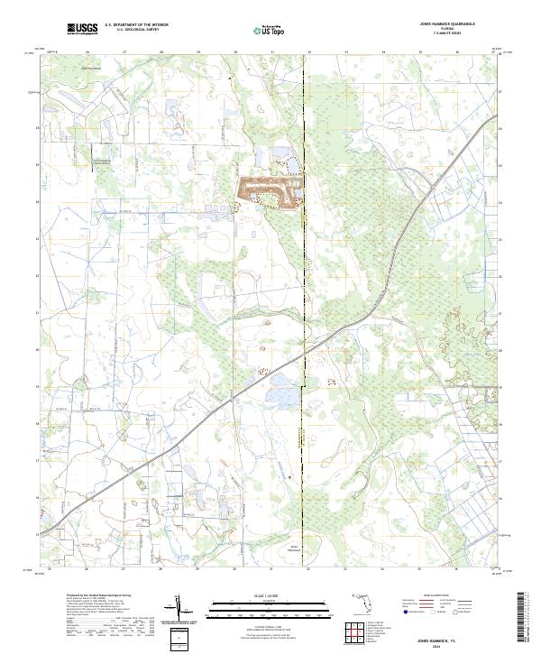 USGS Topographic Map – Jones Hammock
