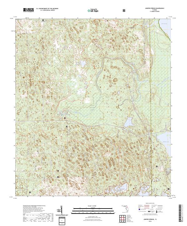 USGS Topographic Map – Juniper Springs