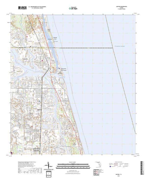 USGS Topographic Map – Jupiter
