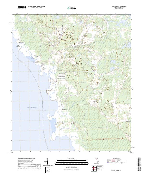 USGS Topographic Map – Keaton Beach