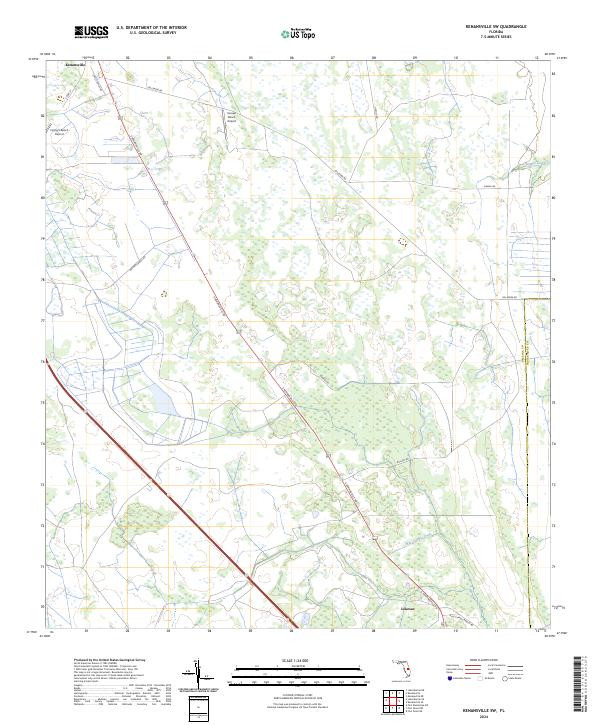 USGS Topographic Map – Kenansville SW