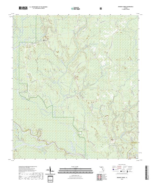 USGS Topographic Map – Kennedy Creek