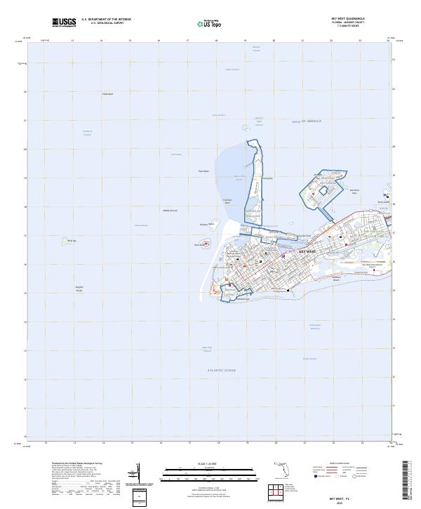 USGS Topographic Map – Key West