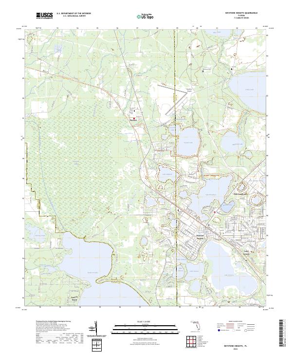 USGS Topographic Map – Keystone Heights