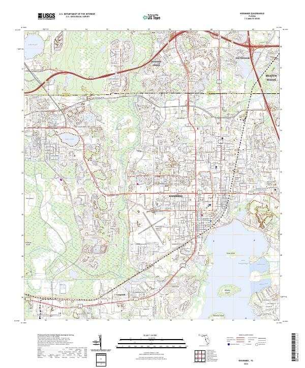 USGS Topographic Map – Kissimmee