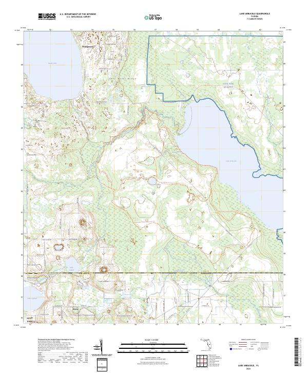 USGS Topographic Map – Lake Arbuckle