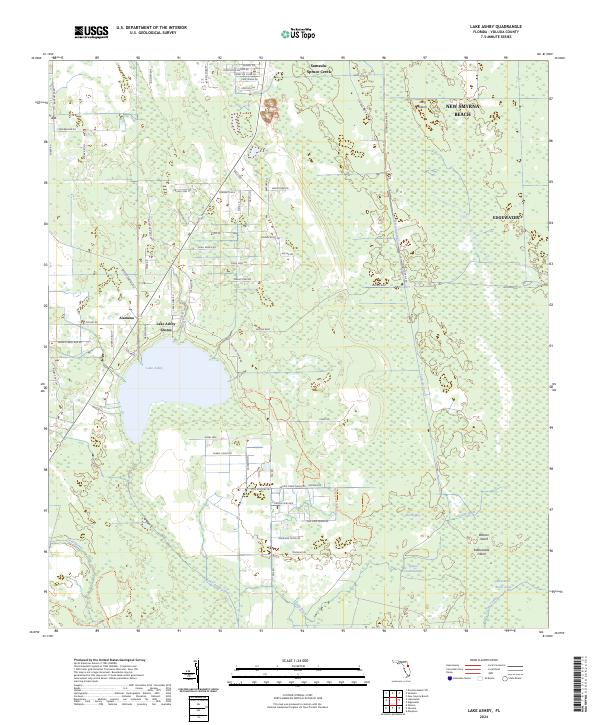 USGS Topographic Map – Lake Ashby