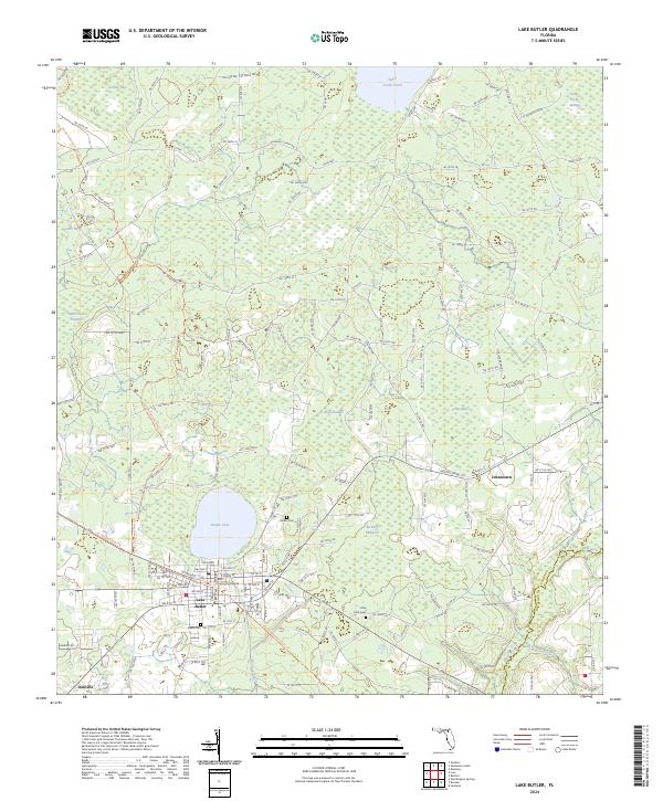 USGS Topographic Map – Lake Butler