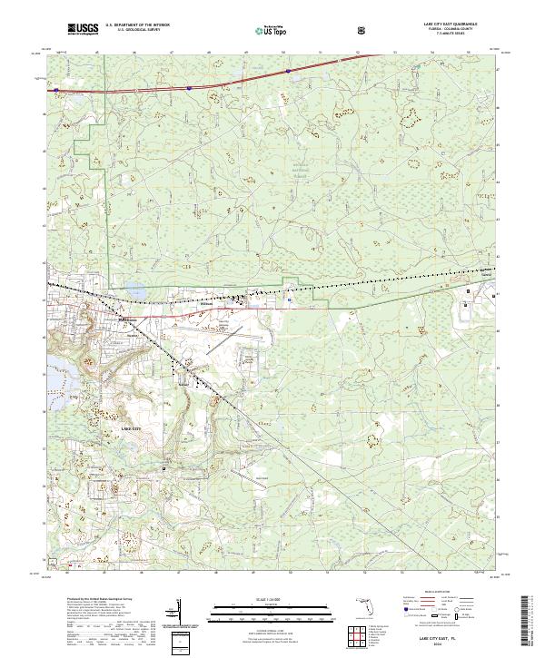 USGS Topographic Map – Lake City East