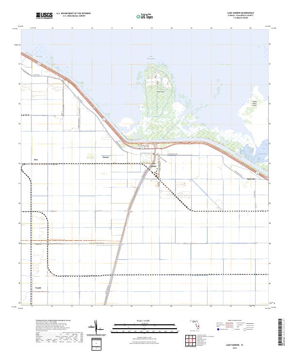 USGS Topographic Map – Lake Harbor