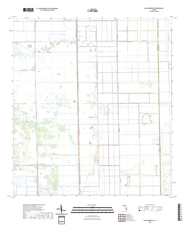 USGS Topographic Map – Lake Harbor SW