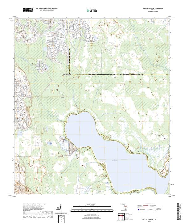 USGS Topographic Map – Lake Hatchineha