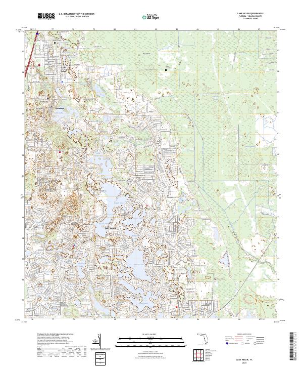USGS Topographic Map – Lake Helen