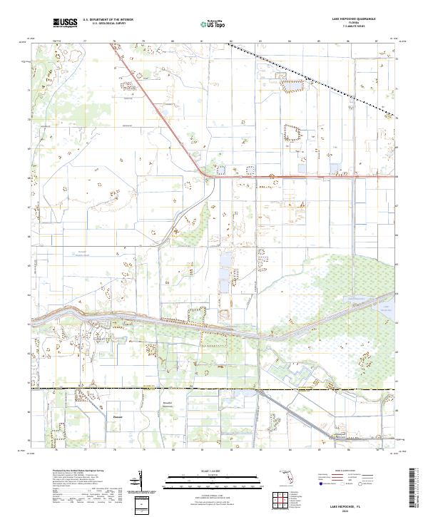 USGS Topographic Map – Lake Hicpochee