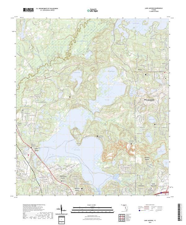 USGS Topographic Map – Lake Jackson