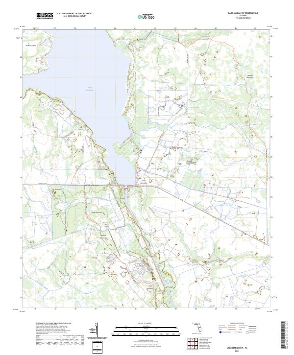 USGS Topographic Map – Lake Marian SW