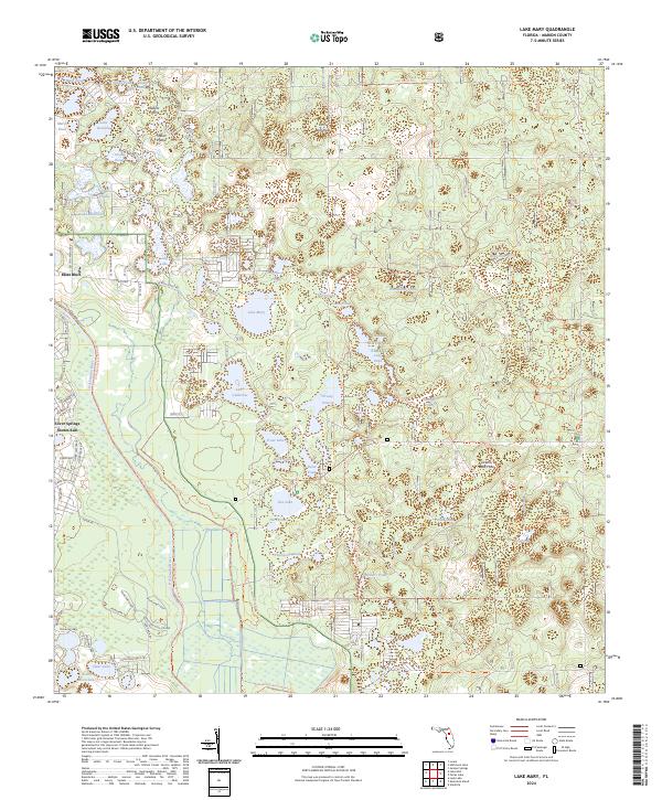 USGS Topographic Map – Lake Mary