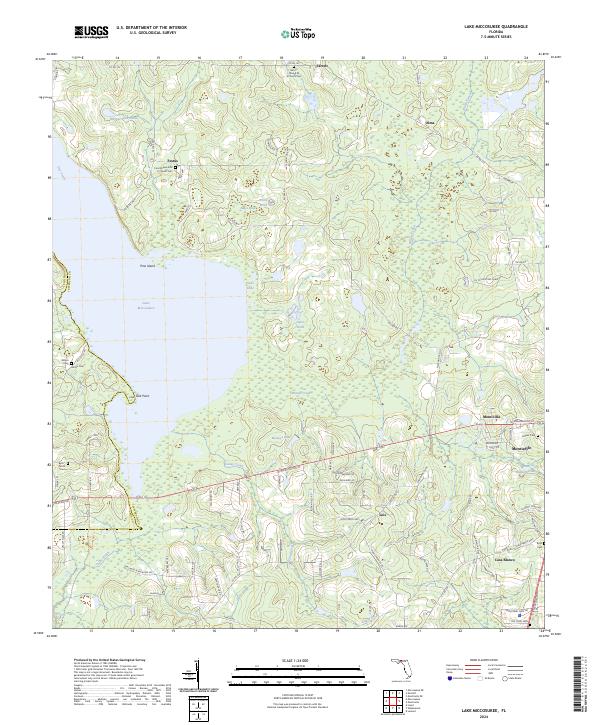 USGS Topographic Map – Lake Miccosukee